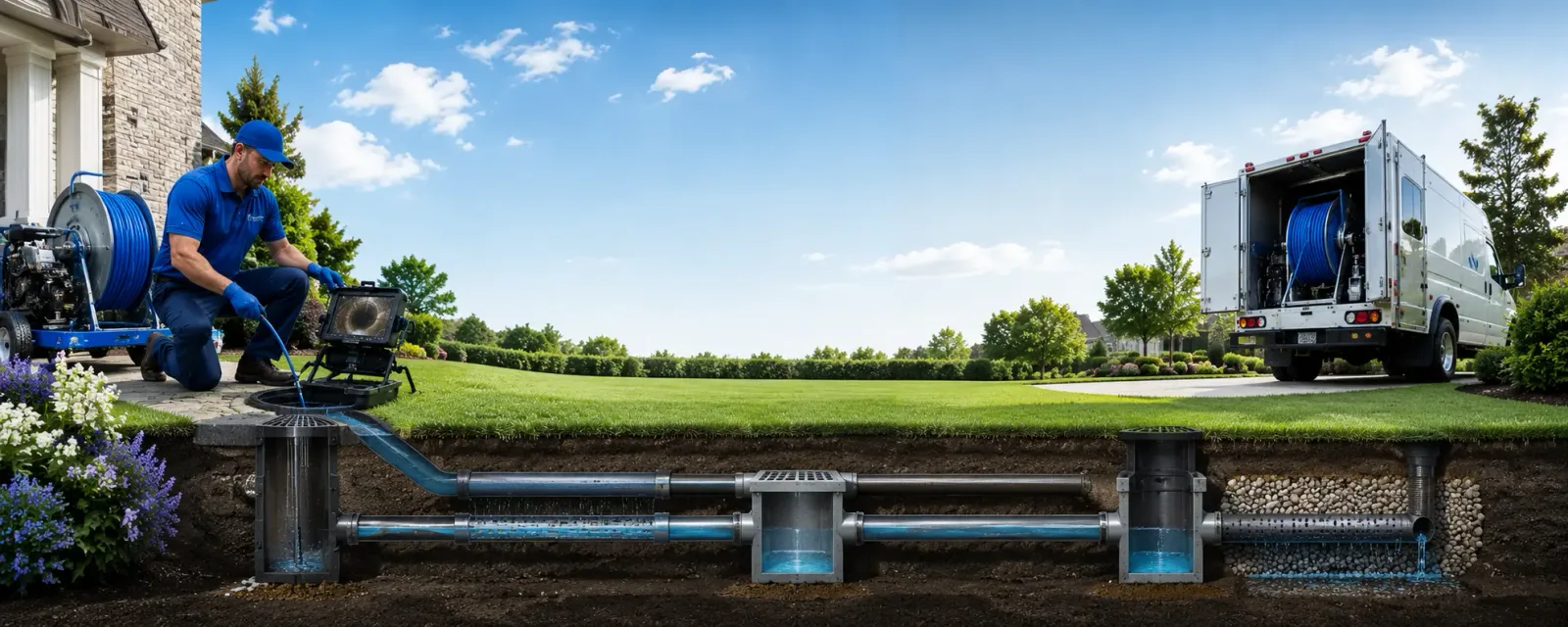 Outdoor drain cleaning information for Medora, IN
